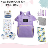 Baby Care Accessories Diaper Bag, Muslin Wrap, Swaddle Wrap and Nail Care Accessories